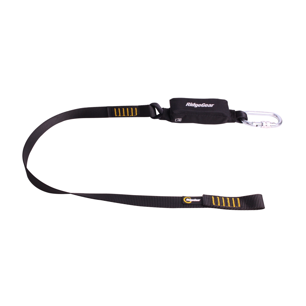 RidgeGear RGL1 Single Leg Webbing Lanyard & Shock Absorber